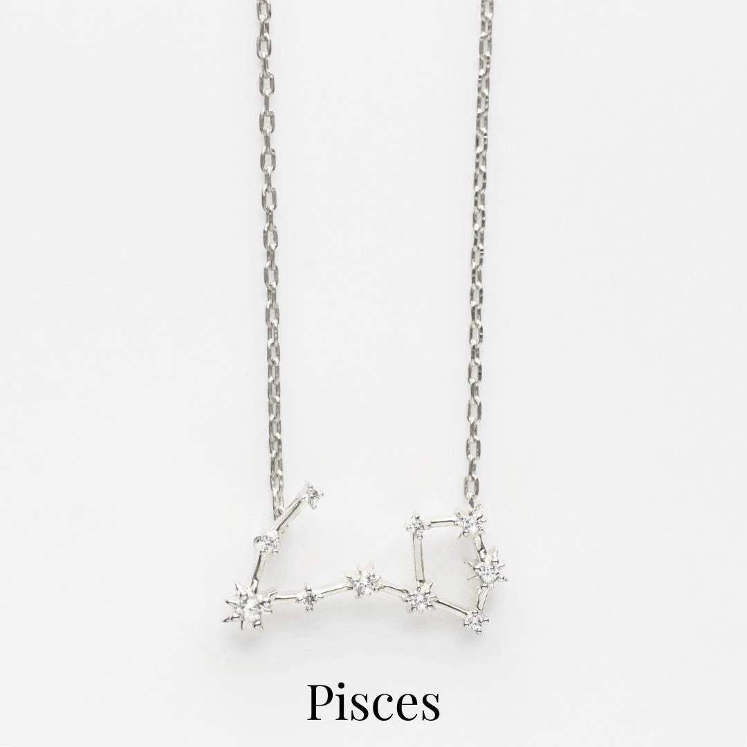 Zodiac Diamond Constellation Necklace 19 Zodiac Diamond Constellation Necklace - Image 19