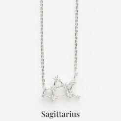 Zodiac Diamond Constellation Necklace 34 Zodiac Diamond Constellation Necklace -Carrie Elizabeth CarrieElizabethConstellationNecklaceSagittarius 2