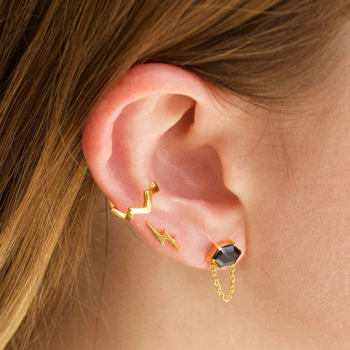 Lightning Bolt Studs 6 Lightning Bolt Studs - Image 6