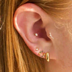 Aurora Hexagon Studs -Carrie Elizabeth CarrieElizabethEarringsStudsEarringstack819FDA67 238C 4496 810B DA8016DD44D1