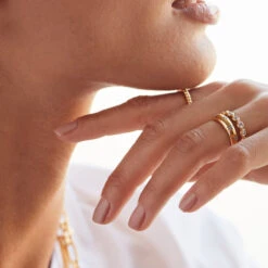 Bezel Set Cubic Zirconia Eternity Ring 11 Bezel Set Cubic Zirconia Eternity Ring -Carrie Elizabeth CarrieElizabethJewelleryAW23230816 CEJ AW23 campaign 7840 v3 sq