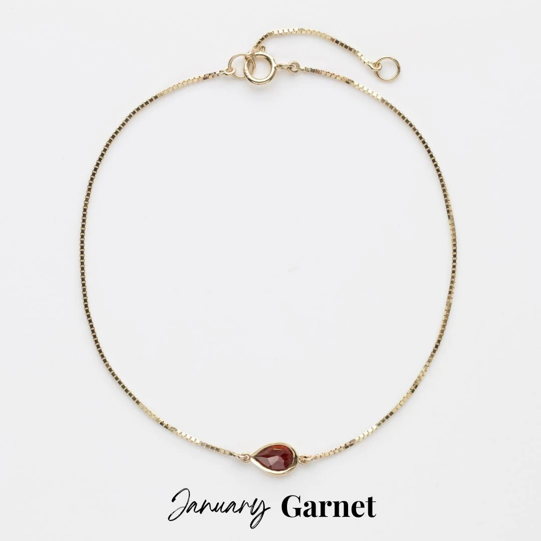 Birthstone Solitaire Bracelet 10 Birthstone Solitaire Bracelet - Image 10