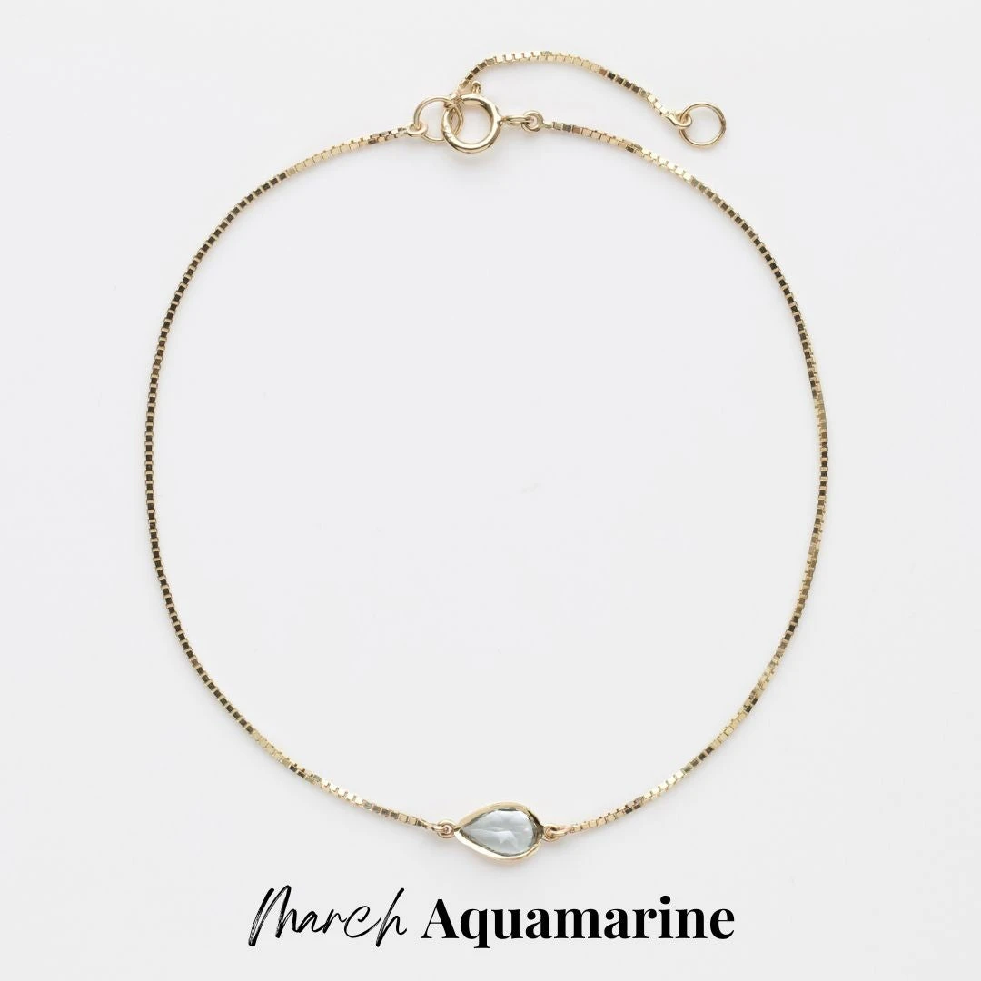 Birthstone Solitaire Bracelet 12 Birthstone Solitaire Bracelet - Image 12