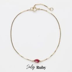 Birthstone Solitaire Bracelet 35 Birthstone Solitaire Bracelet -Carrie Elizabeth CarrieElizabethJewelleryBirthstoneGemstoneSolidGoldBracelet7