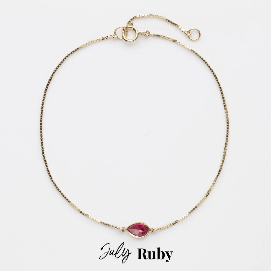 Birthstone Solitaire Bracelet 16 Birthstone Solitaire Bracelet - Image 16