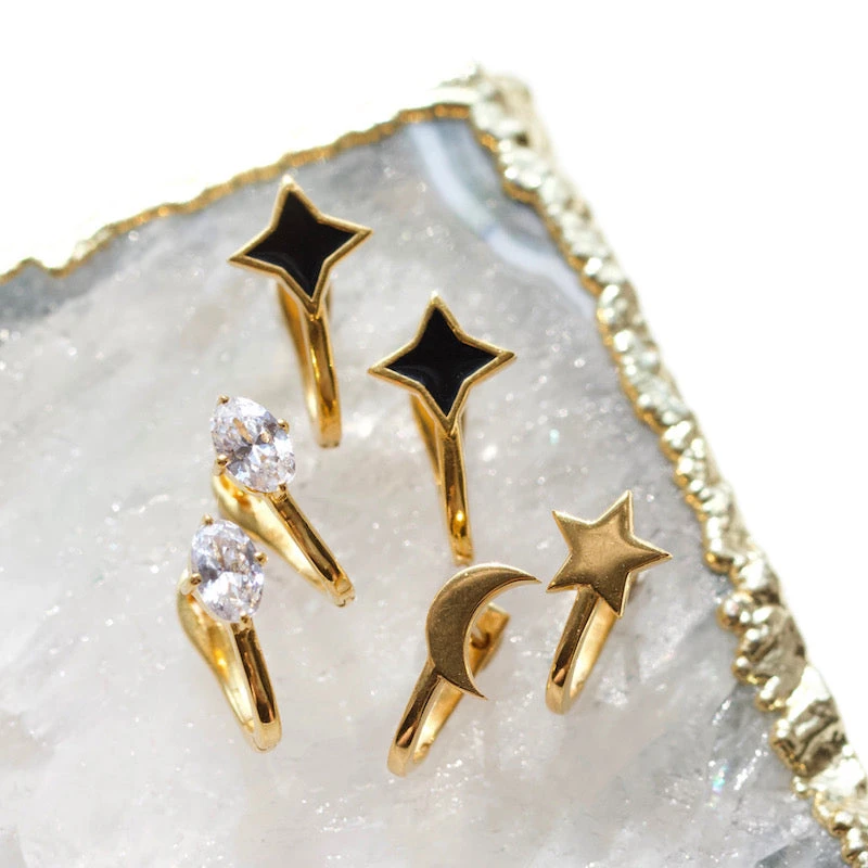 Orbit Huggie Hoops 3 Orbit Huggie Hoops - Image 3