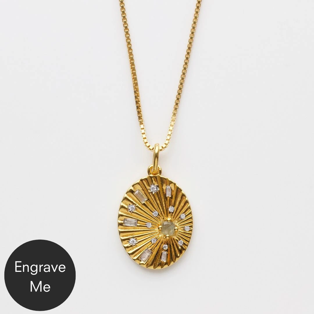 Stardust Engravable Coin Necklace 1 Stardust Engravable Coin Necklace