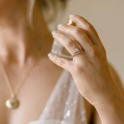 Paloma Lab Grown Diamond & White Sapphire Ring 9 Paloma Lab Grown Diamond & White Sapphire Ring -Carrie Elizabeth CarrieElizabethWeddingShoot 180 e5e8d2b1 3791 4176 8c2e 87a9621c485e