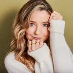 Zoe Sugg Courage Intention Ring In Peridot 11 Zoe Sugg Courage Intention Ring In Peridot -Carrie Elizabeth CarrieElizabethZoeSuggJewelleryIntentionsCollection230706 CEJ ZS CAMPAIGN 5460 v1 sq 034dc3f1 b964 42f6 a510 e600922c2063