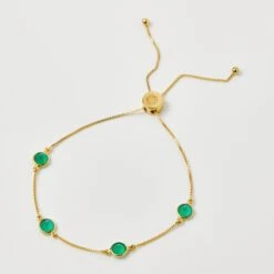 Dainty Semi Precious Stone Bracelet 34 Dainty Semi Precious Stone Bracelet -Carrie Elizabeth DaintySemiPreciousStoneBraceletInGoldVermeil May scaled