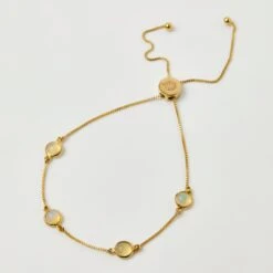 Dainty Semi Precious Stone Bracelet 39 Dainty Semi Precious Stone Bracelet -Carrie Elizabeth DaintySemiPreciousStoneBraceletInGoldVermeil Oct scaled