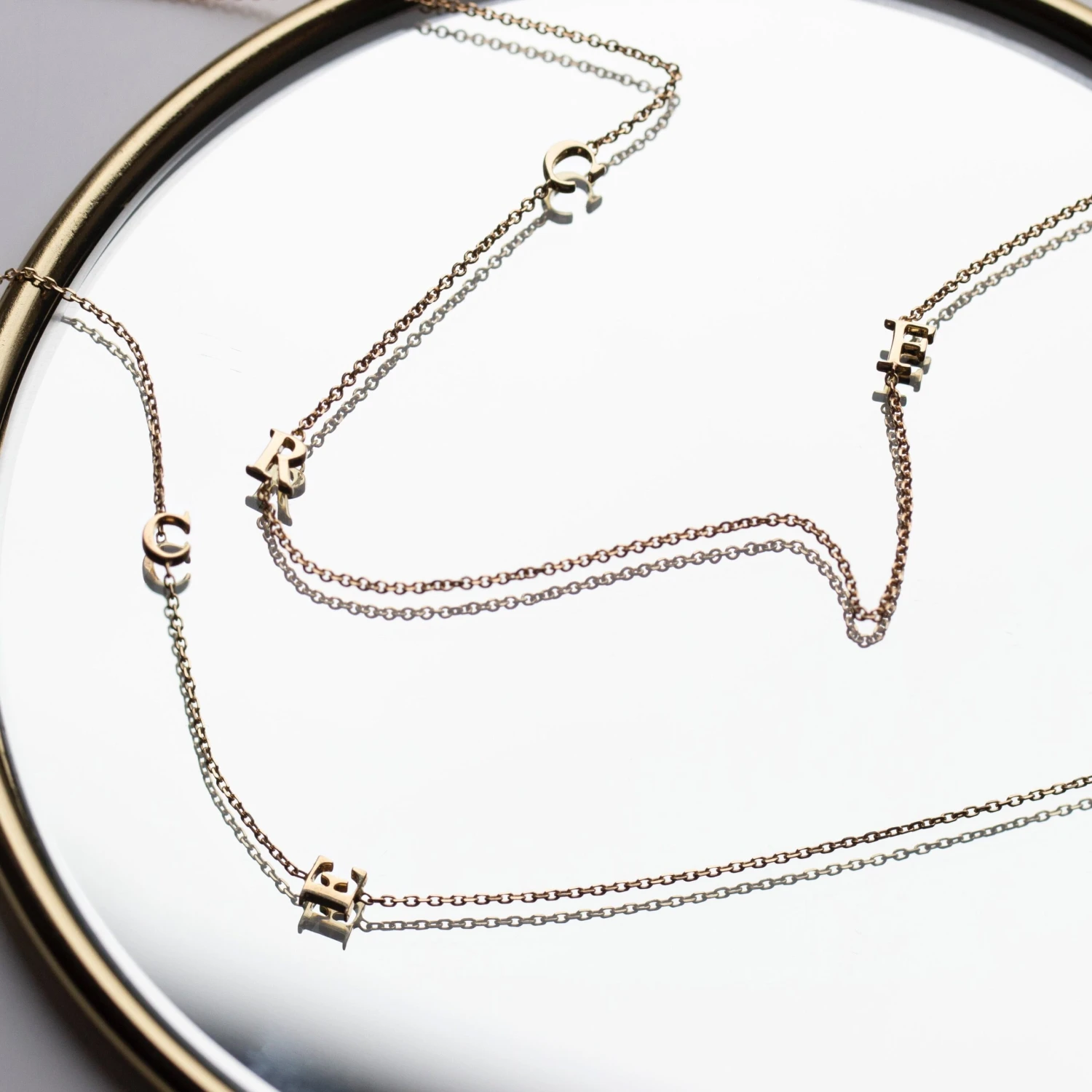 Custom Made Side Initial Necklace 8 Custom Made Side Initial Necklace - Image 8