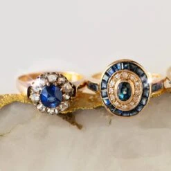 Vintage 18k Solid Rose Gold Sapphire And Rose Cut Diamond Ring - UK Size J 11 Vintage 18k Solid Rose Gold Sapphire And Rose Cut Diamond Ring - UK Size J -Carrie Elizabeth E7C60F02 3D27 4C3D AD4F 034D9348CAFA ab865151 83e6 4d2d 8c16 87c29c599d99