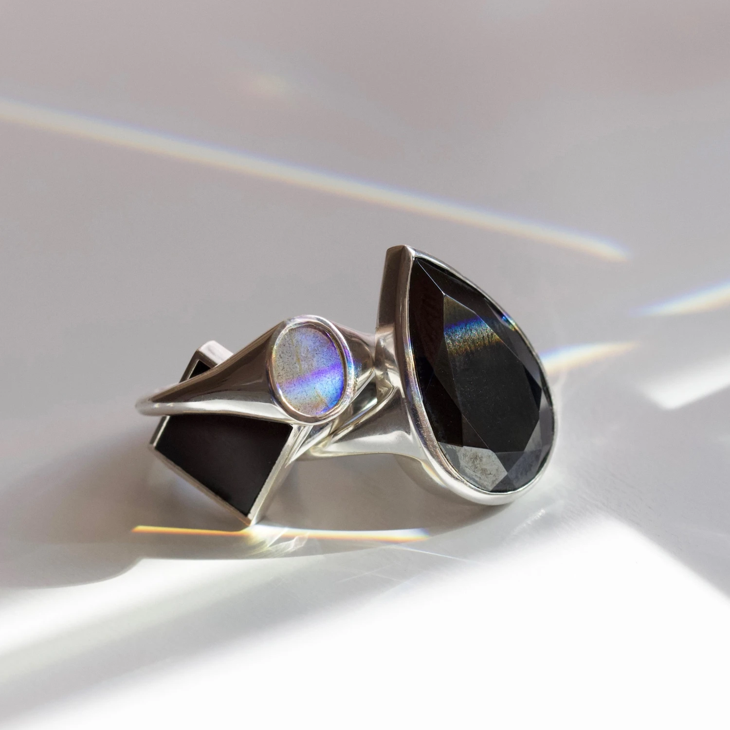 Anita Rani Shakti Hematite Empowerment Ring 3 Anita Rani Shakti Hematite Empowerment Ring - Image 3