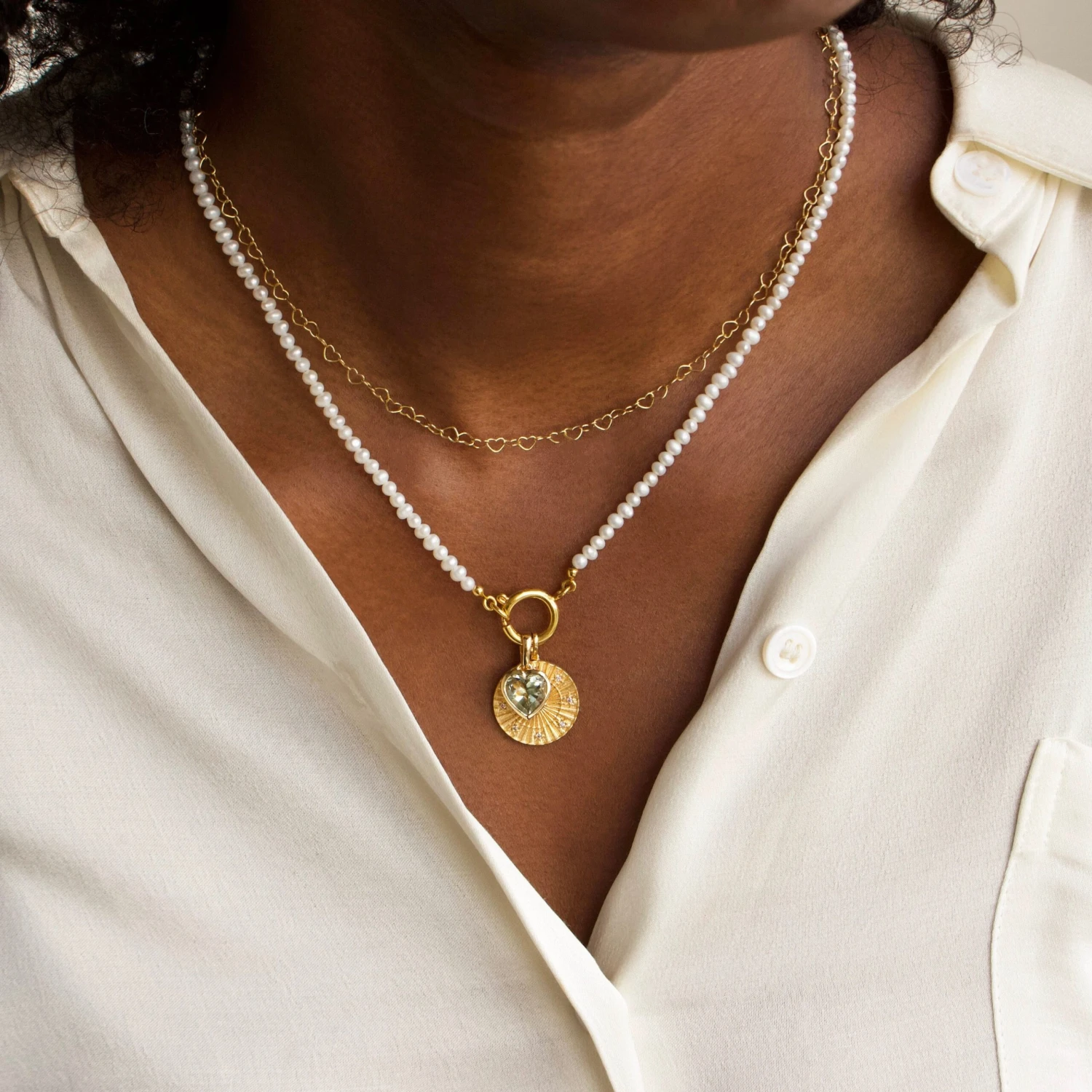 Garden Party Pearl Front Facing Necklace 2 Garden Party Pearl Front Facing Necklace - Image 2