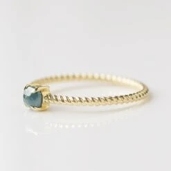 Exclusive Ocean Blue Diamond Twist Band Ring - Size Small 13 Exclusive Ocean Blue Diamond Twist Band Ring - Size Small -Carrie Elizabeth EX R SS24 16B 77cd7f62 0420 4142 83fa 53840529ab72