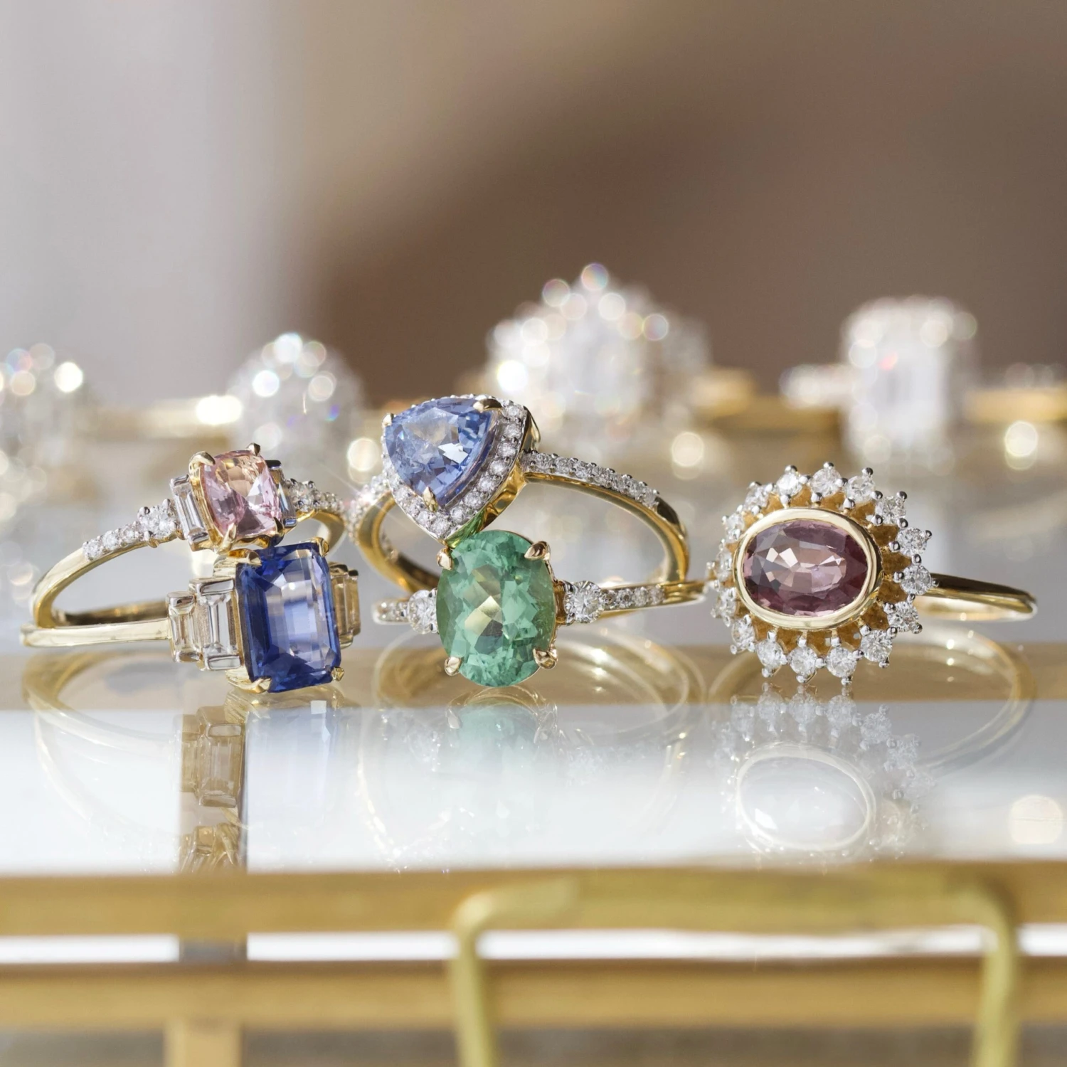 Exclusive Pink Sapphire And Diamond Ring - Size Small 6 Exclusive Pink Sapphire And Diamond Ring - Size Small - Image 6