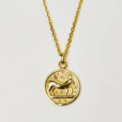 Horoscope Zodiac Engravable Coin Necklace -Carrie Elizabeth HoroscopeZodiacPendantNecklaceInGoldVermeil ARIES 1ead0846 b7a4 463e a3e2 4b6909e4d783 scaled