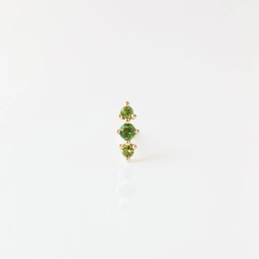 Tourmaline Triple Stone Stud -Carrie Elizabeth IMG 0018copy3 scaled
