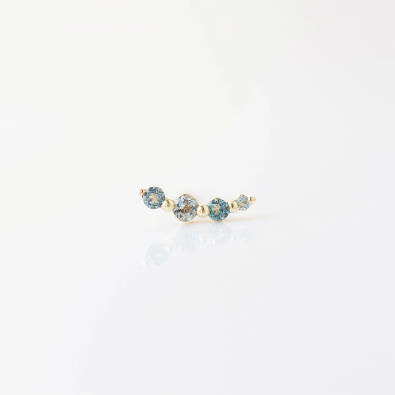 London Blue Topaz Shooting Star Climber Earring 1 London Blue Topaz Shooting Star Climber Earring