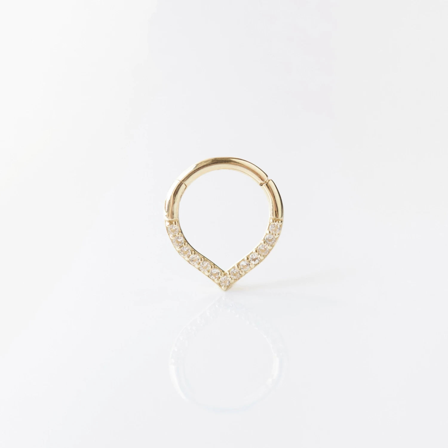 Tapered Clicker Hoop Earring 1 Tapered Clicker Hoop Earring