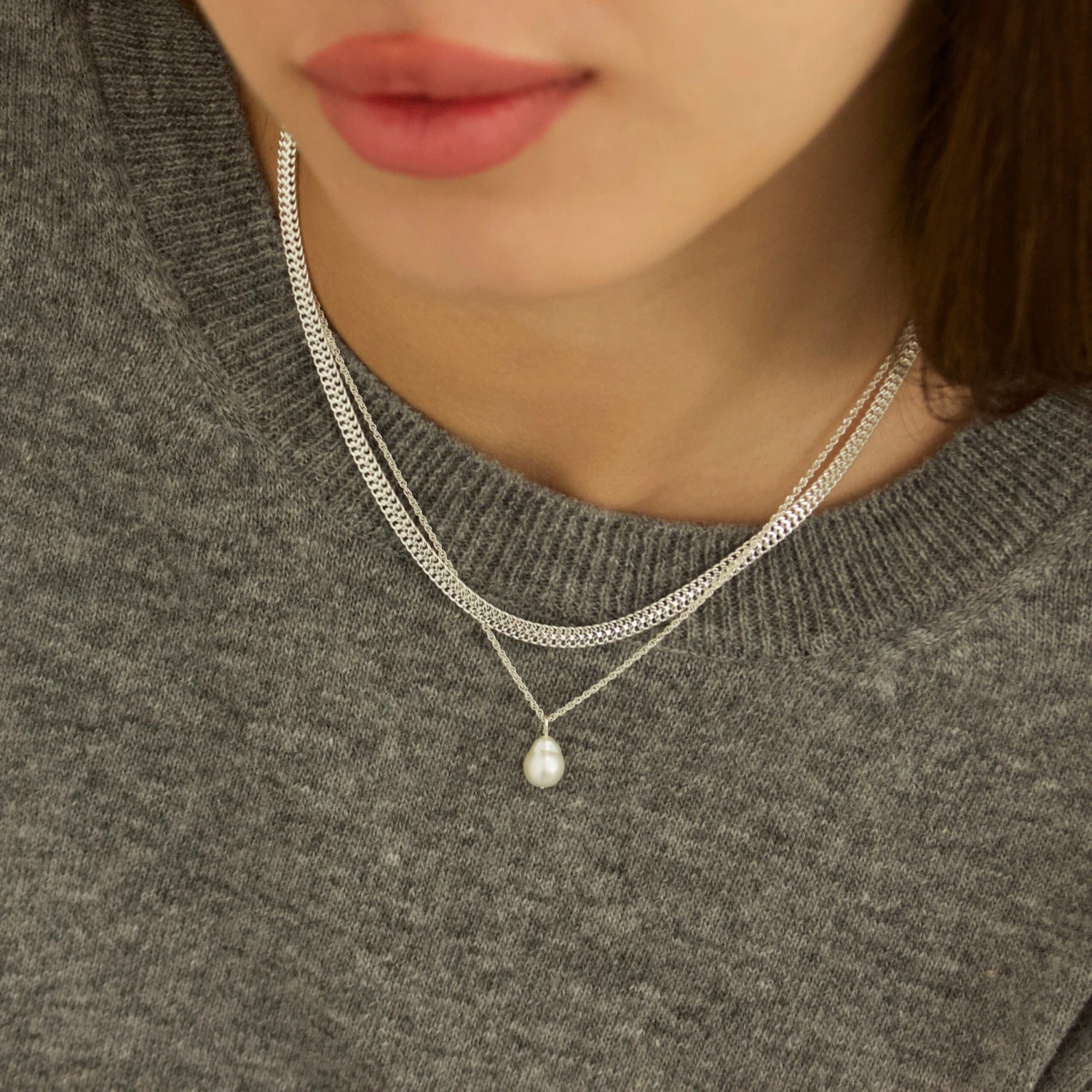 Luxe Barqoue Pearl Pendant Necklace 2 Luxe Barqoue Pearl Pendant Necklace - Image 2