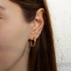 Baroque Pearl Molten Hoop Earring -Carrie Elizabeth IMG 0468copy22 7bc5ac15 4555 4dda bbef 31c006afc569 scaled