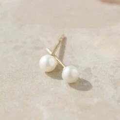 Pearl Stud Earrings 11 Pearl Stud Earrings -Carrie Elizabeth IMG 0814copy2 scaled