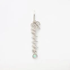 Custom Made Birthstone Name Charm -Carrie Elizabeth IMG 0942copy3copy3copy scaled