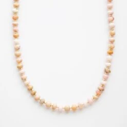 Pink Opal Beaded Necklace