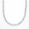 Milky Aqua Jade Beaded Necklace