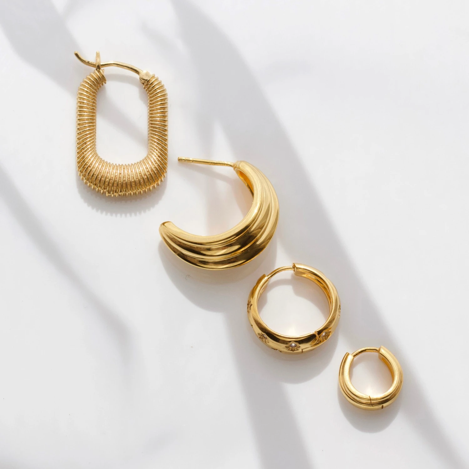 Chunky Croissant Vintage Hoops 6 Chunky Croissant Vintage Hoops - Image 6