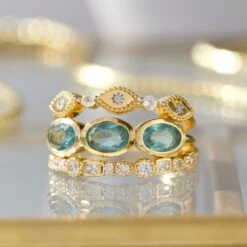 Diamond Evil Eye Stacking Ring -Carrie Elizabeth IMG 1420copy2 scaled