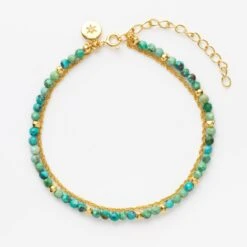 Turquoise & Diamond Manifestation Bracelet