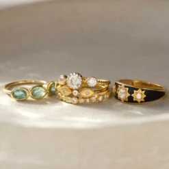 Diamond Evil Eye Stacking Ring -Carrie Elizabeth IMG 1951copy2 scaled