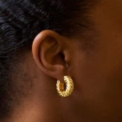 Chunky Rope Twisted Hoop 11 Chunky Rope Twisted Hoop -Carrie Elizabeth IMG 2007copy3