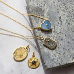 Heart Mini Night Sky Necklace -Carrie Elizabeth IMG 2152copy2 scaled