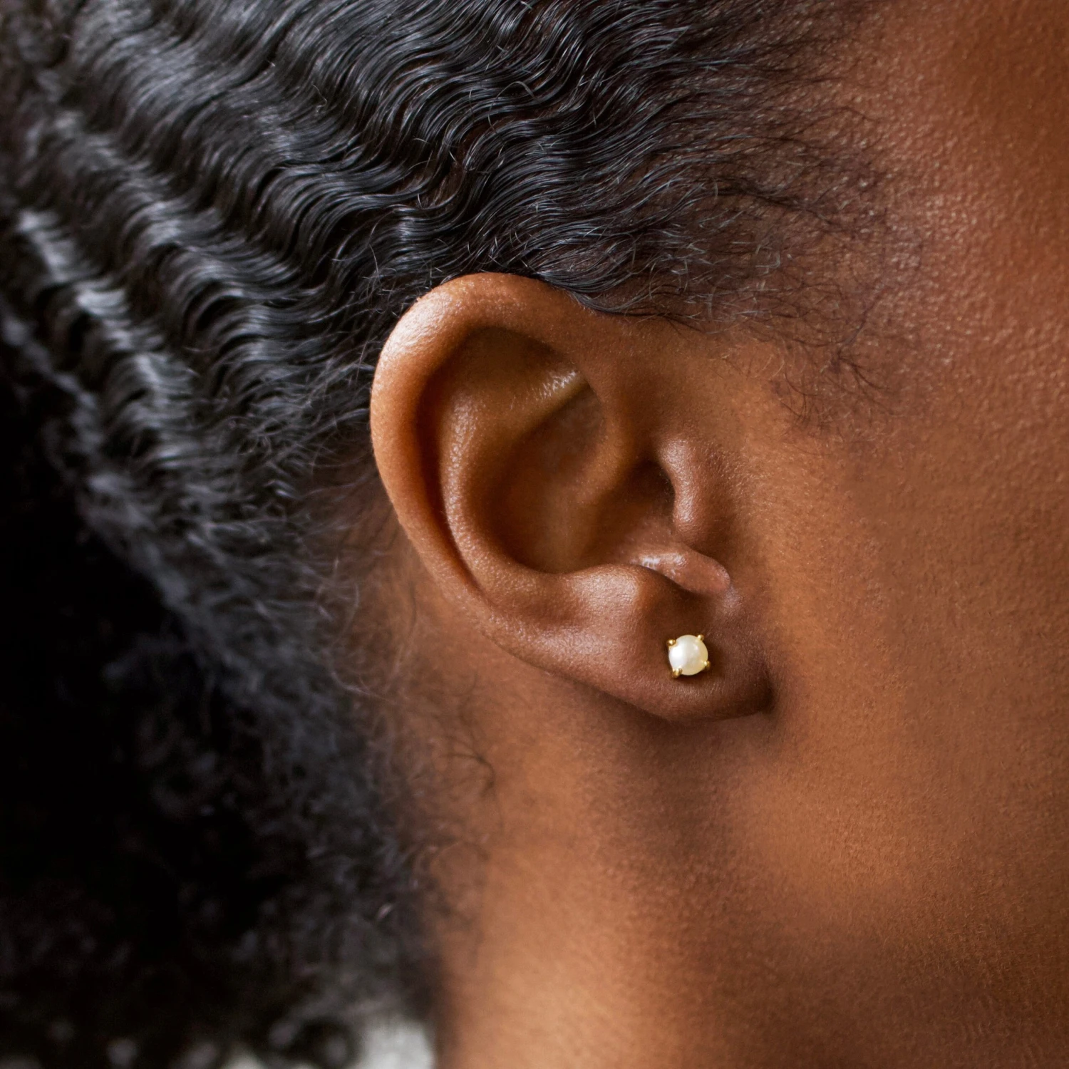 Pearl Stud Earring 4 Pearl Stud Earring - Image 4