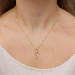 Custom Made Birthstone Name Charm -Carrie Elizabeth IMG 2400copy2 scaled