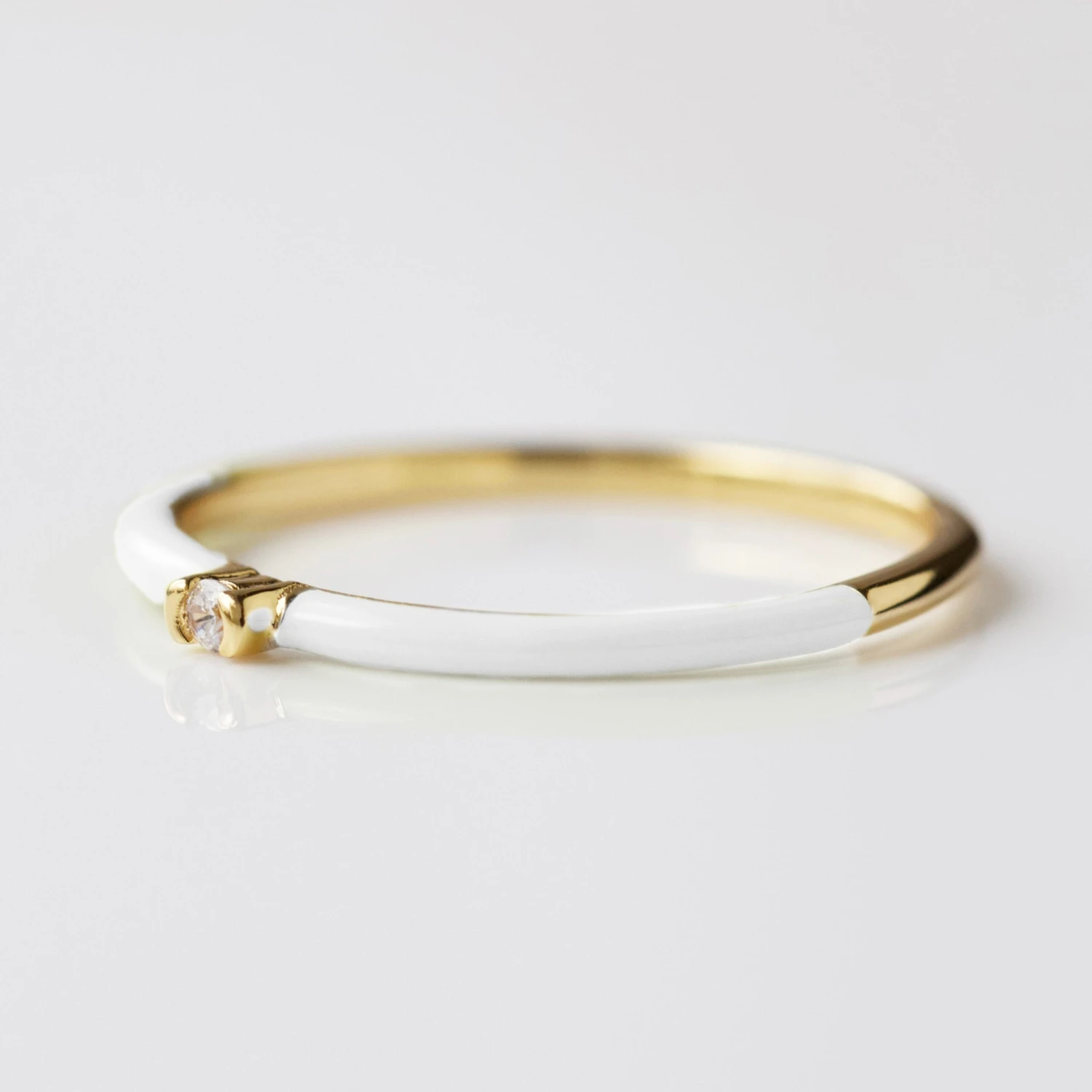 Hallie Enamel And Sapphire Ring 5 Hallie Enamel And Sapphire Ring - Image 5