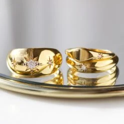 Star Set Diamond Signet Ring -Carrie Elizabeth IMG 2677copy2 afa9ef4e 7959 4121 afff 484c9a49065b scaled