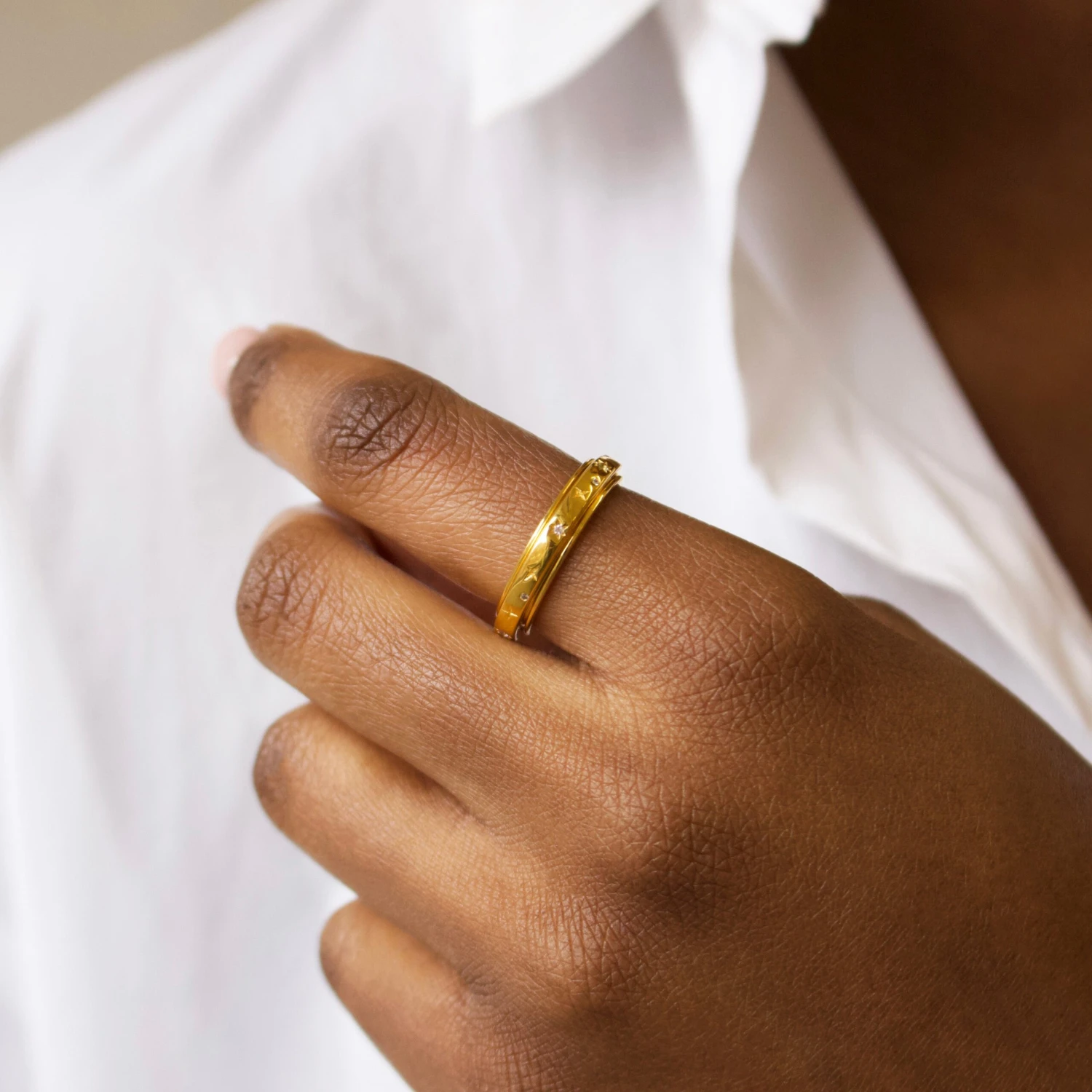 Diamond Spinning Constellation Ring 2 Diamond Spinning Constellation Ring - Image 2