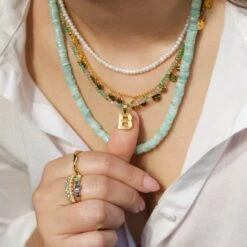 Make It Personal Diamond Star Set Chunky Initial Pendant -Carrie Elizabeth IMG 2711copy22 scaled