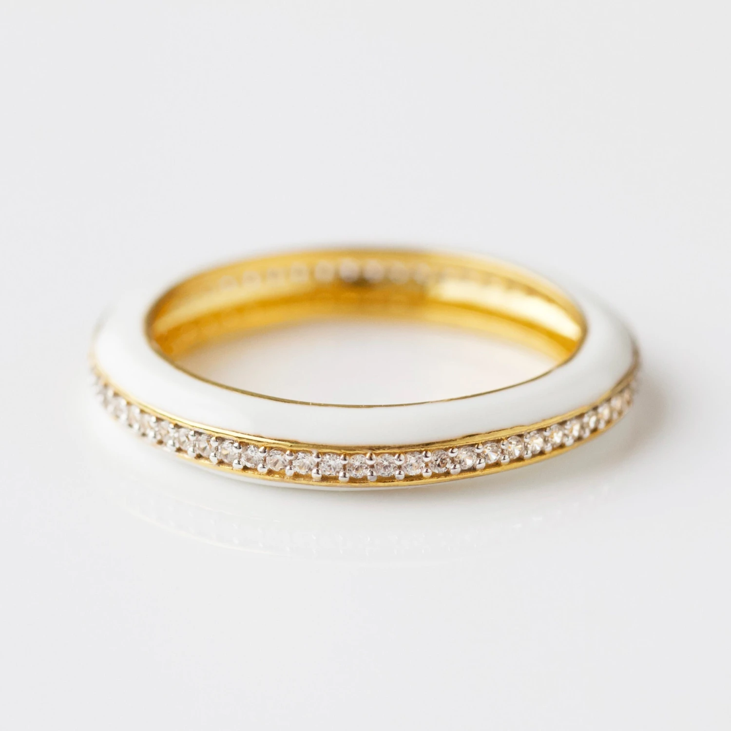 Eva Enamel & Zircon Eternity Band 1 Eva Enamel & Zircon Eternity Band