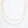 Long Pearl Beaded Necklace