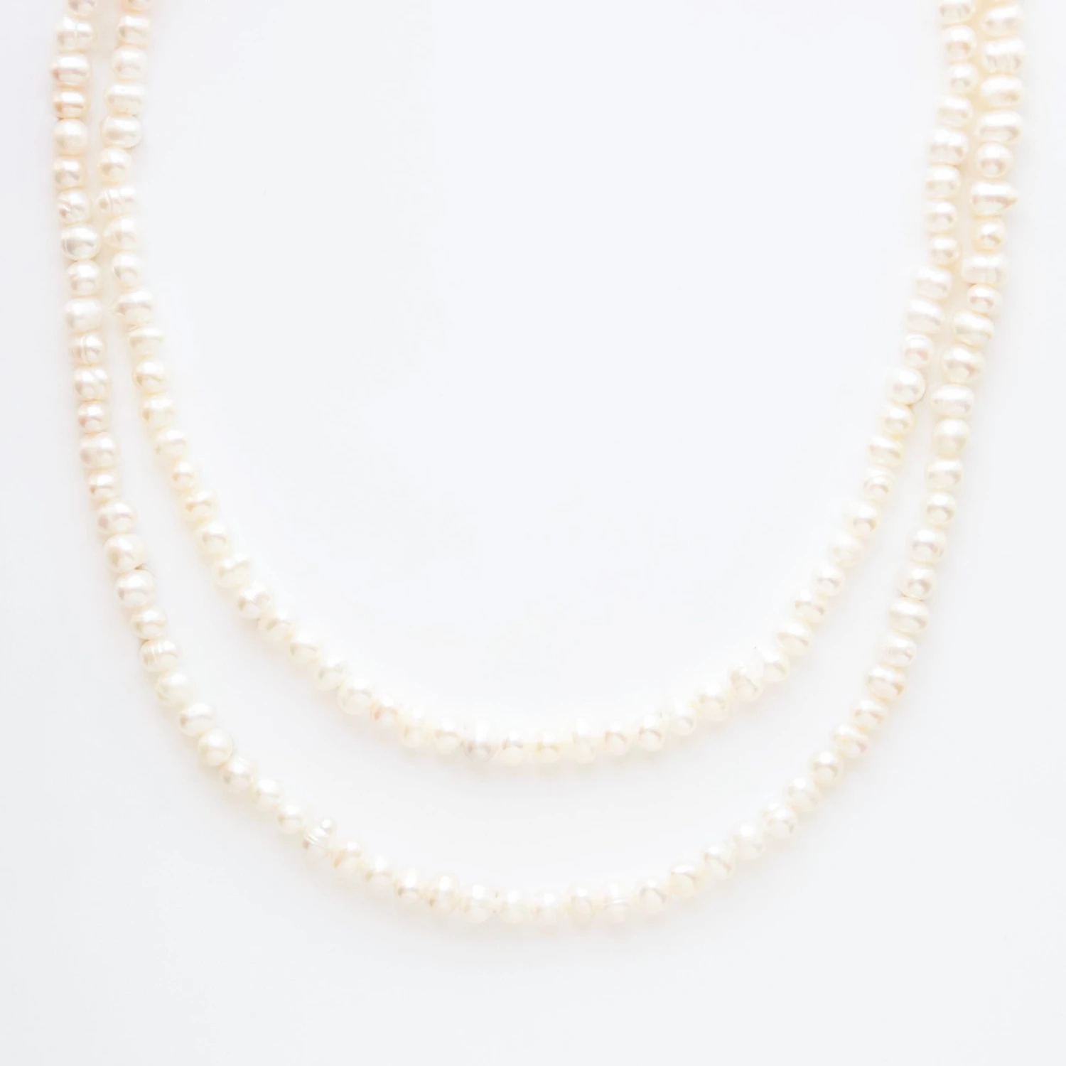 Long Pearl Beaded Necklace 1 Long Pearl Beaded Necklace