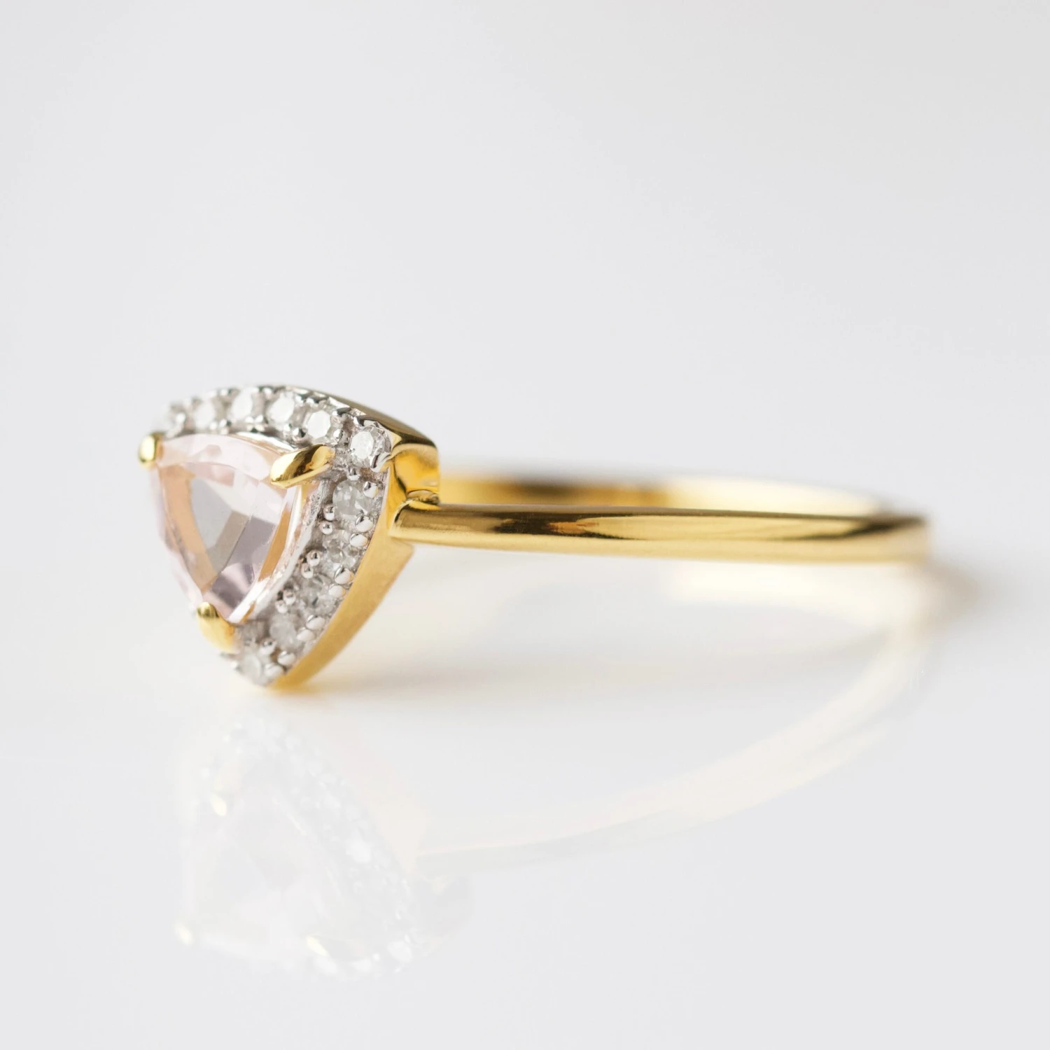 Rosa Morganite & Diamond Ring 7 Rosa Morganite & Diamond Ring - Image 7
