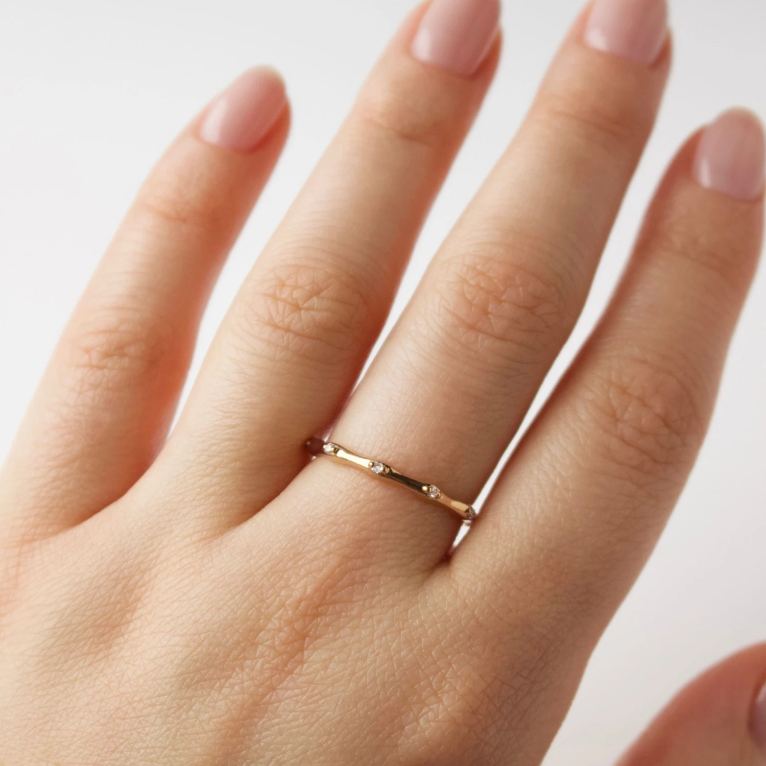 Diamond Fern Stacking Ring 2 Diamond Fern Stacking Ring - Image 2