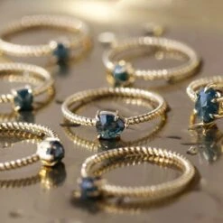 Exclusive Ocean Blue Diamond Twist Band Ring - Size Small 12 Exclusive Ocean Blue Diamond Twist Band Ring - Size Small -Carrie Elizabeth IMG 3324copy2 552cc975 ddad 4531 9932 694033906263 scaled