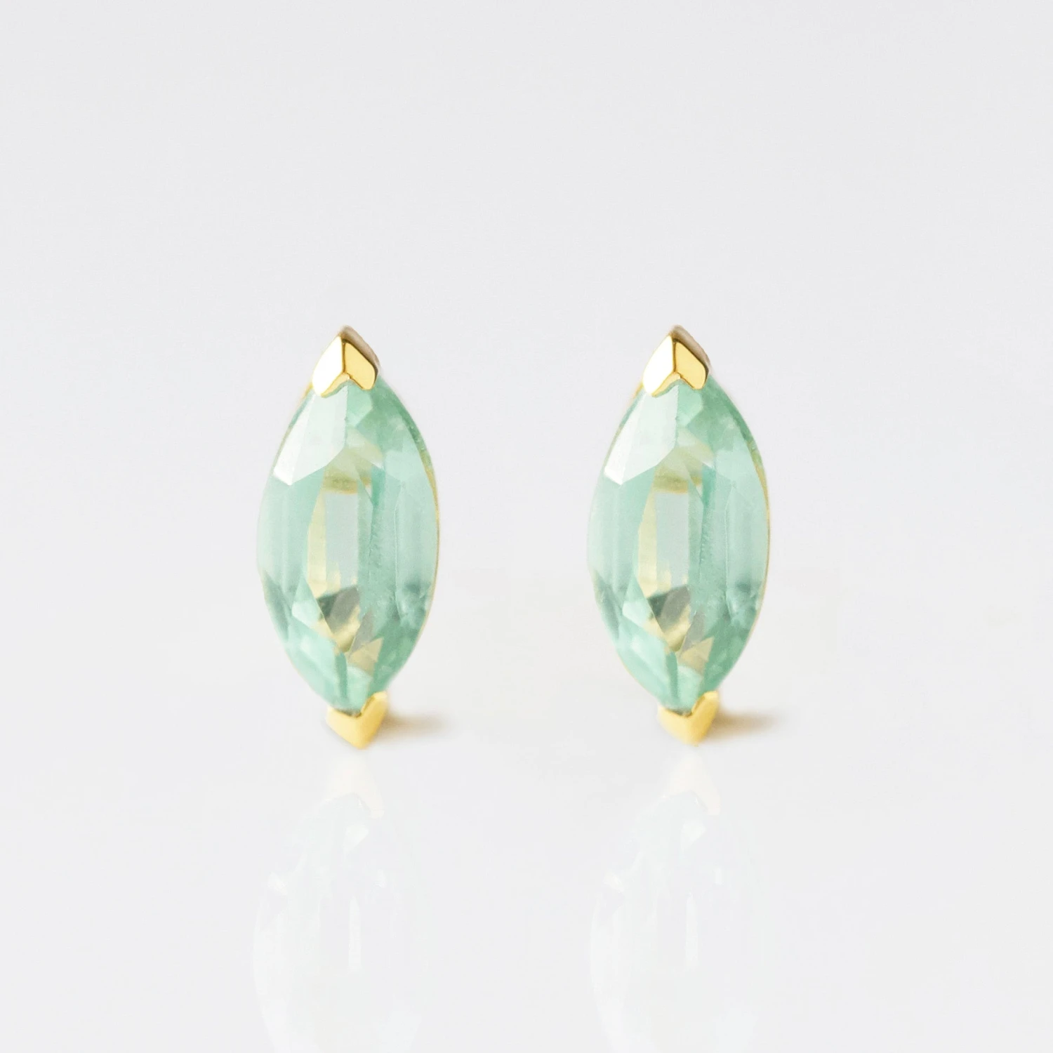 Mint Kyanite Marquise Stud Earring 1 Mint Kyanite Marquise Stud Earring